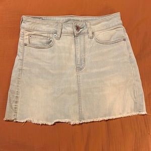 Jean mini skirt